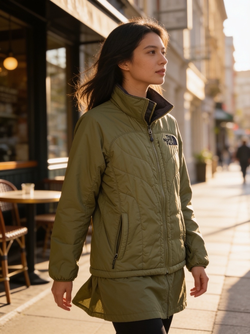 The North Face Men's Puffer Jacket in Sage Green